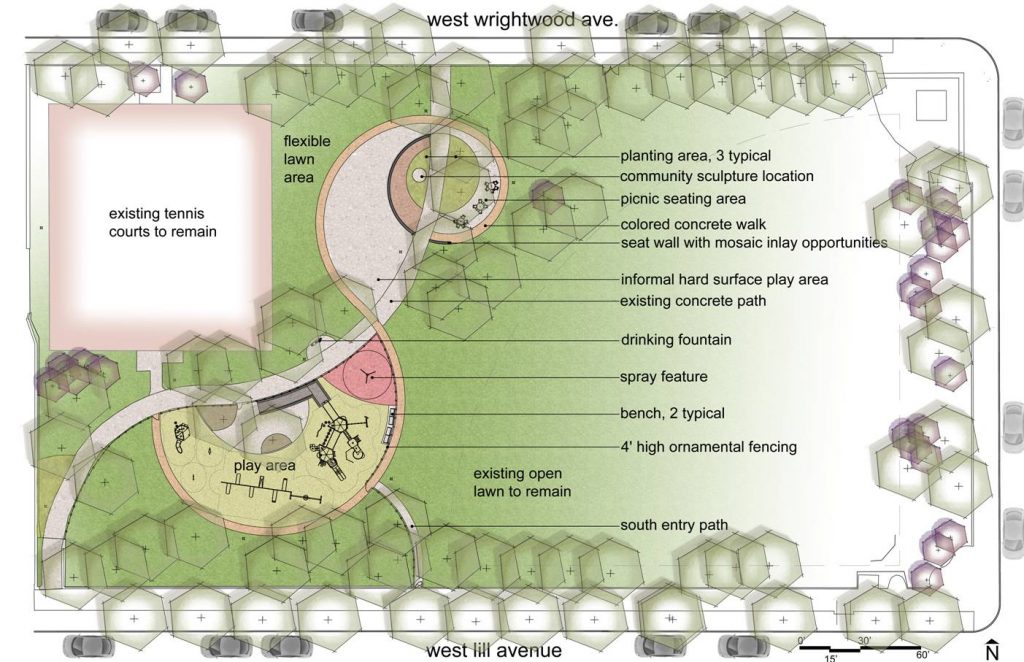 Layout of Jonquil Park